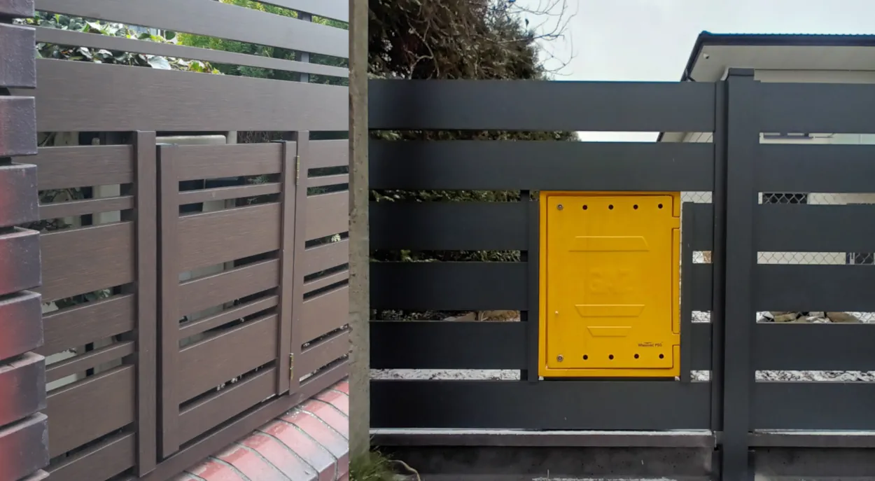 Zabudowana skrzynka gazowa