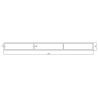 Profil aluminiowy KW250202 (Trzy komory)