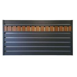 Przęsło aluminiowe 2x1 z efektem drewna