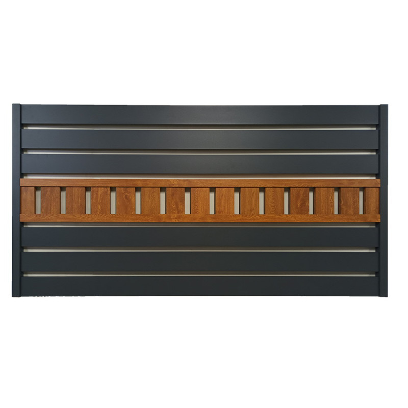 Przęsło aluminiowe 2x1 z efektem drewna