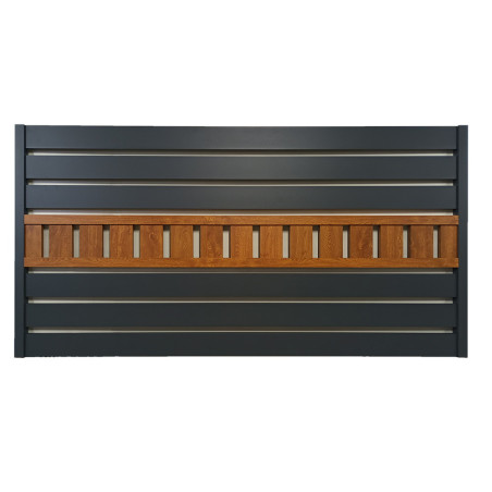 Przęsło aluminiowe 2x1 z efektem drewna