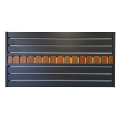 Przęsło aluminiowe 2x1 z efektem drewna