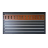 Przęsło aluminiowe 2x1 z efektem drewna